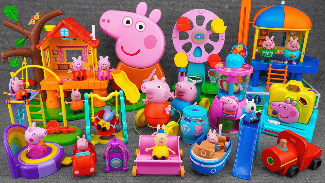 30 Minutes Satisfying With Unboxing Peppa Pig Friends Playground, Peppa Pig Toys Collection Review