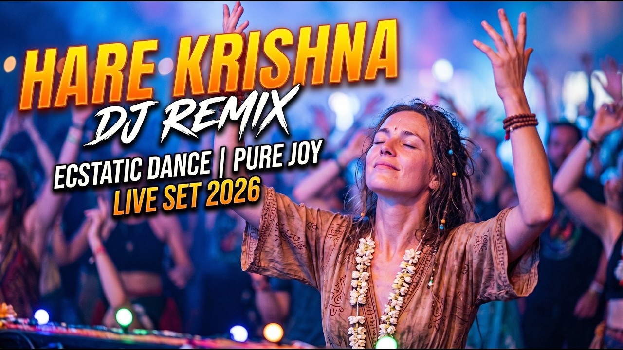 Krishna Bhajan DJ Mix With Flute & Dhol | Hare Krishna Party Dance Bhajan | Powerful Bhakti DJ Remix