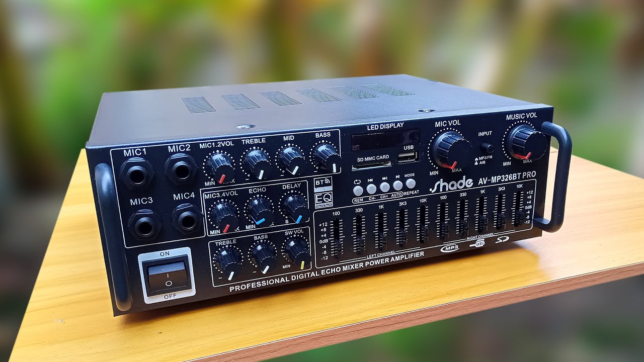 REVIEW DAN TES POWER AMPLIFIERE HARGA 400 RIBUAN MEREK SHADE AV-MP326BT PRO NGAK ADA LAWAN