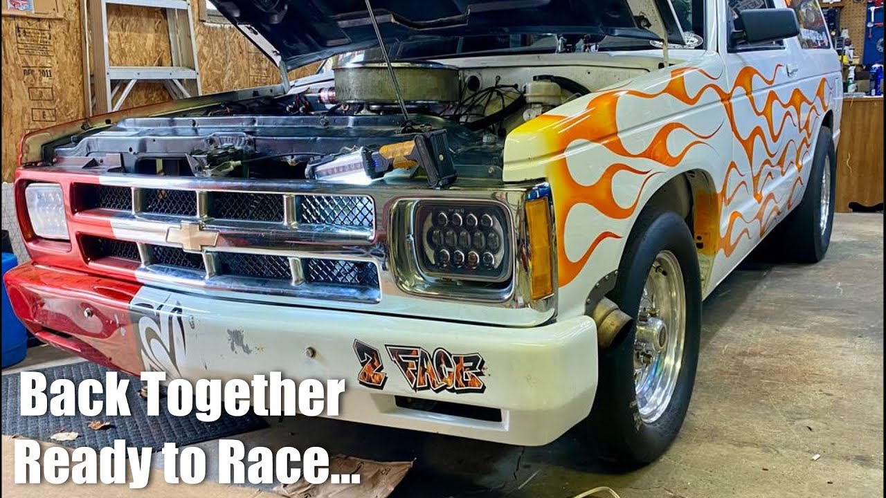 putting our 427 sbc blazer back together to go racing one last time this year...(aka) 2/face