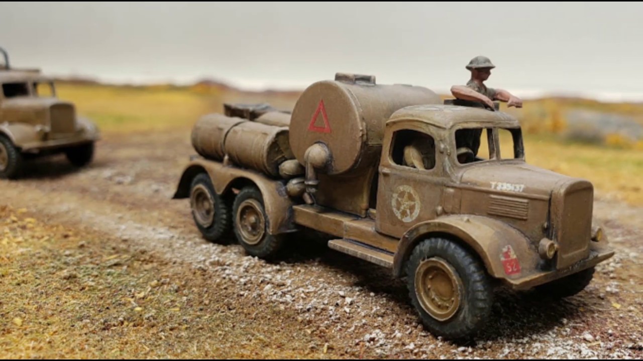8th Army armored column in 1/76 scale