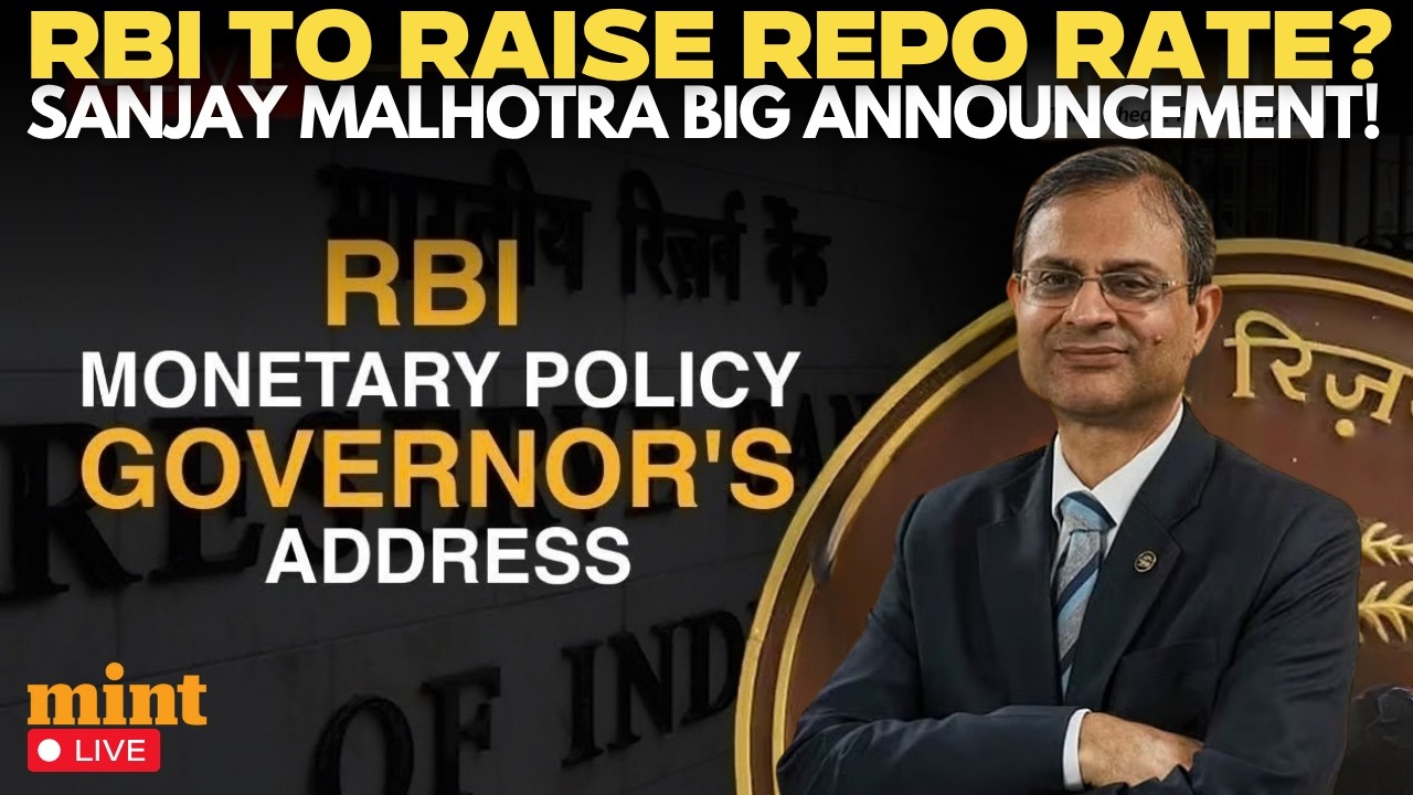 LIVE: RBI Repo Rate Decision |  RBI Governor Sanjay Malhotra Announces MPC Policy | India Repo Rate