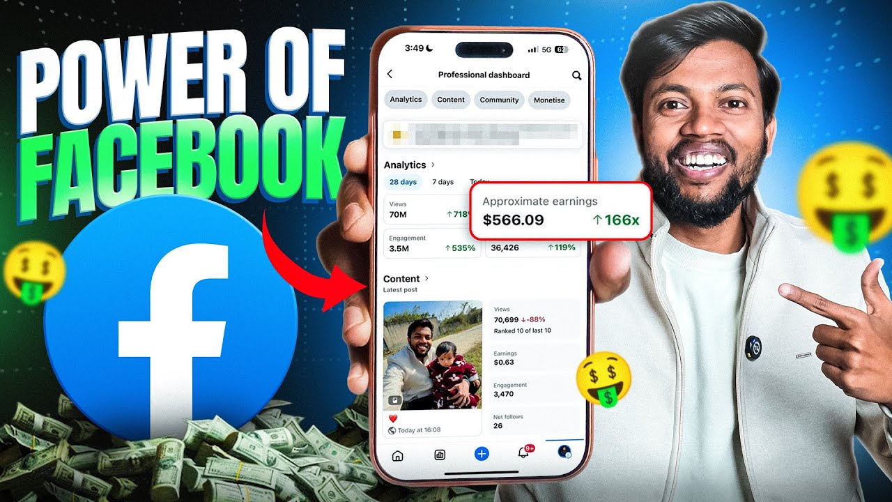 Power Of Facebook 🔥 Facebook Content Monetisation Ka Jalwa 🤑