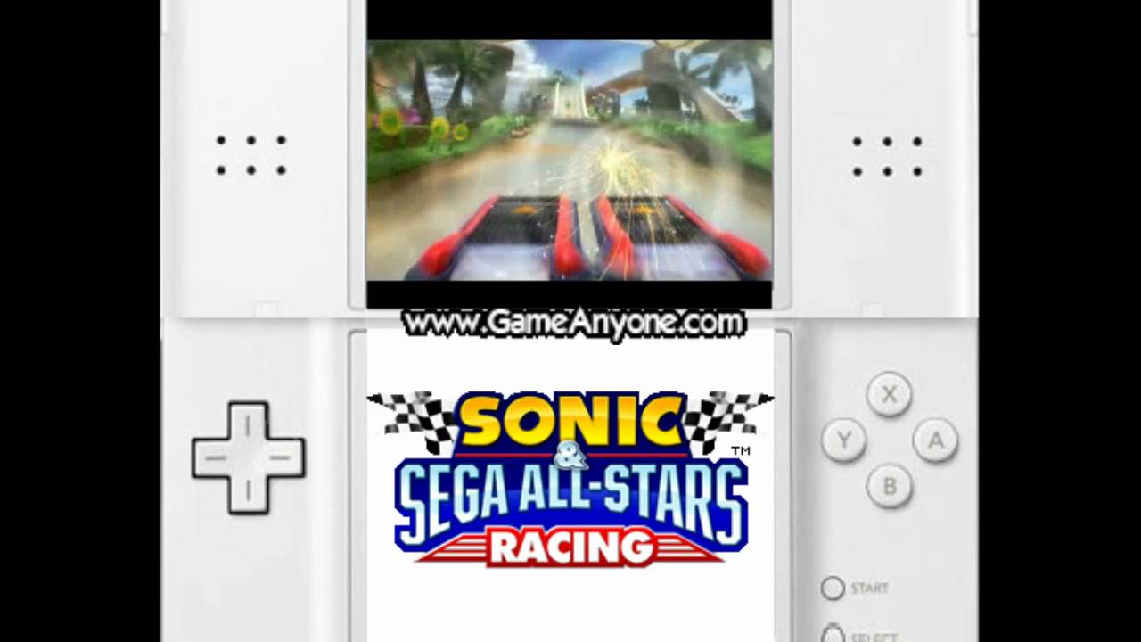 Sonic & Sega All-Stars Racing (DS) walkthrough Part 1 - Introduction + Tutorials