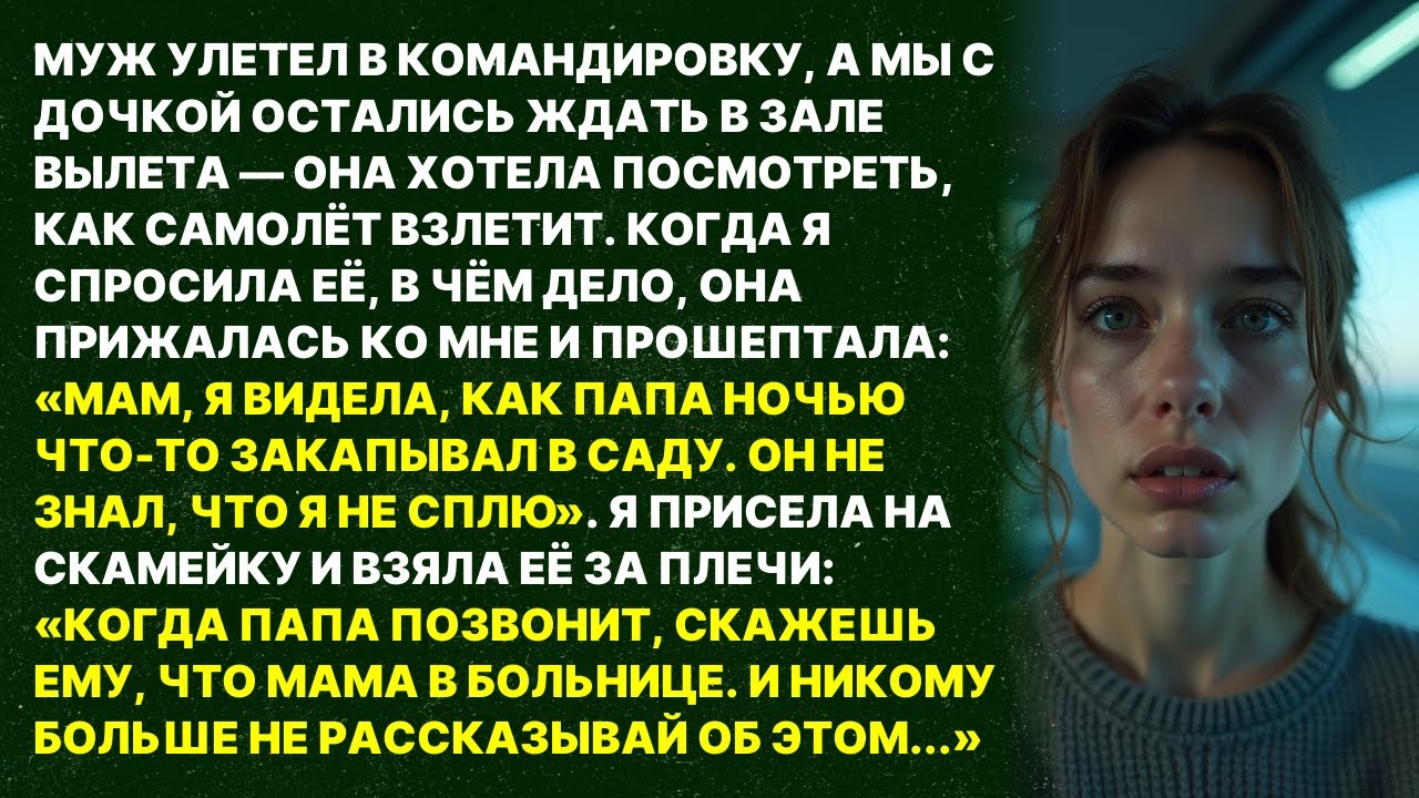 Дочь шепнула: «ПАПА НОЧЬЮ ЧТО-ТО ЗАКАПЫВАЛ В САДУ» — я побледнела и сказала ей молчать