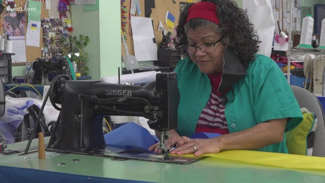 Ukraine flags are in high demand at one San Antonio flag company
