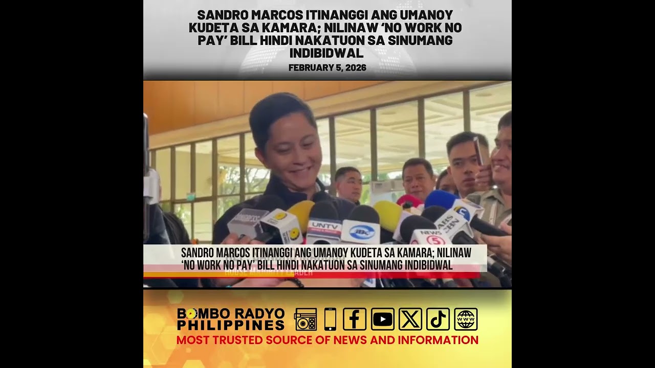 Rep. Sandro Marcos itinanggi ang umano’y kudeta sa Kamara | Bombo Radyo