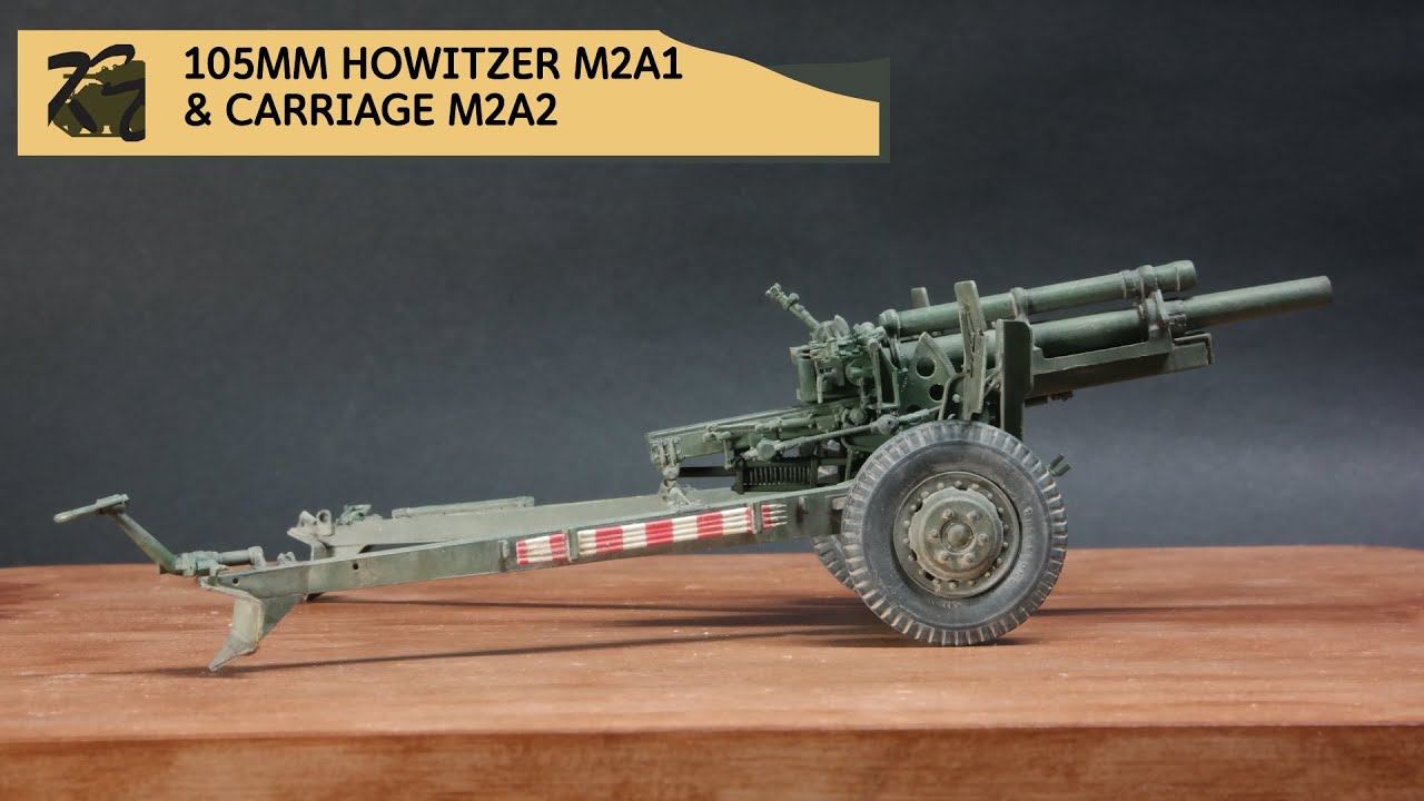 105mm Howitzer M2A1 & Carriage M2A2  1/35 AFVCLUB  AF35182