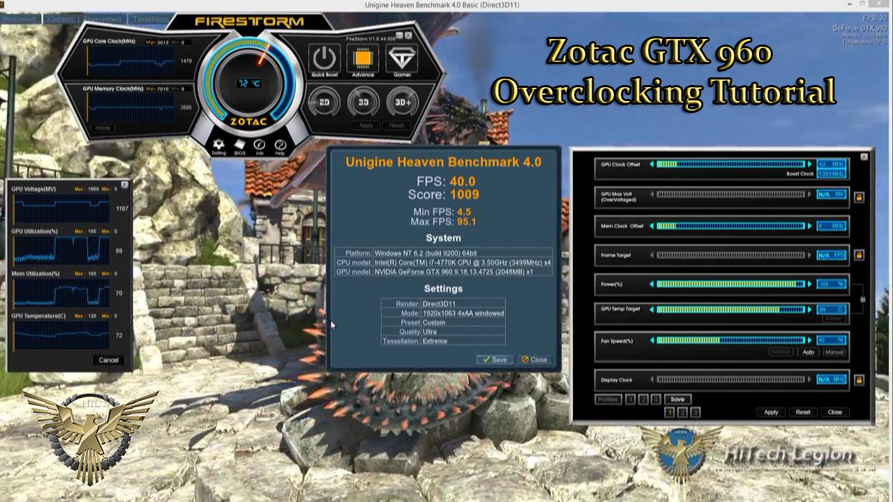 Zotac GTX 960 AMP! Edition Overclocking Tutorial with Firestorm