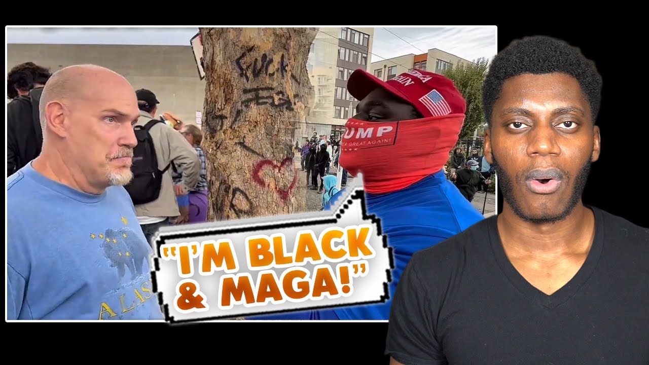 This 'No Kings' Protester Got HUMILIATED By A Black Trump Supporter...