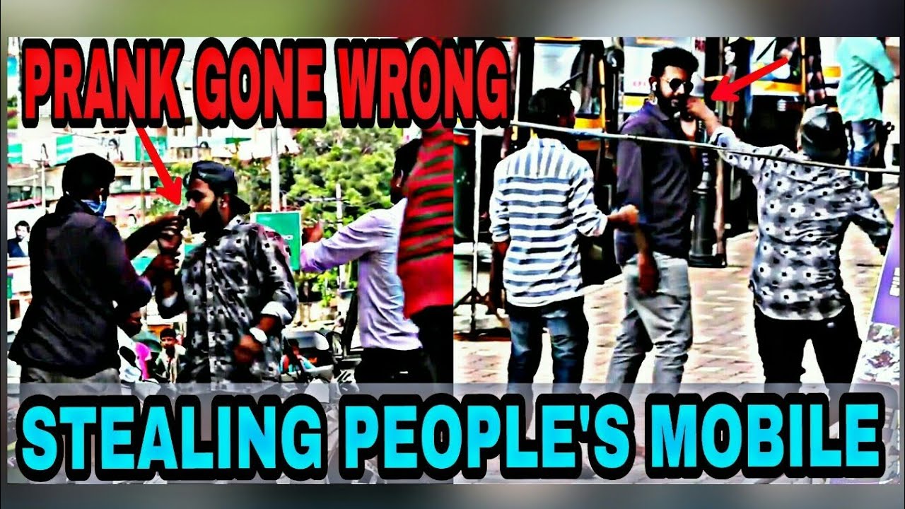 PHONE STEALING PRANK | GONE WRONG | CAUGHT BY COPS | GULBARGA BLASTERS