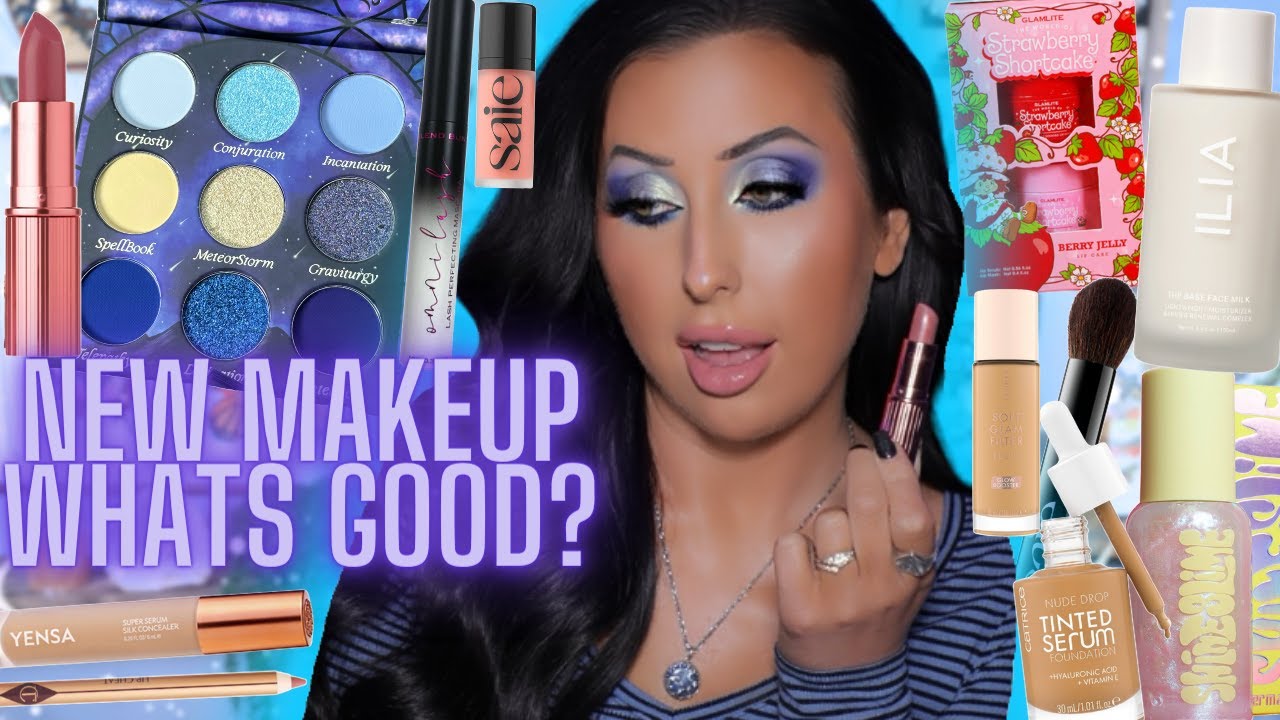 TESTING THE NEWEST MAKEUP! Catrice, Charlotte Tilbury NEW lips, Fantasy Cosmetica Wizard Collection!