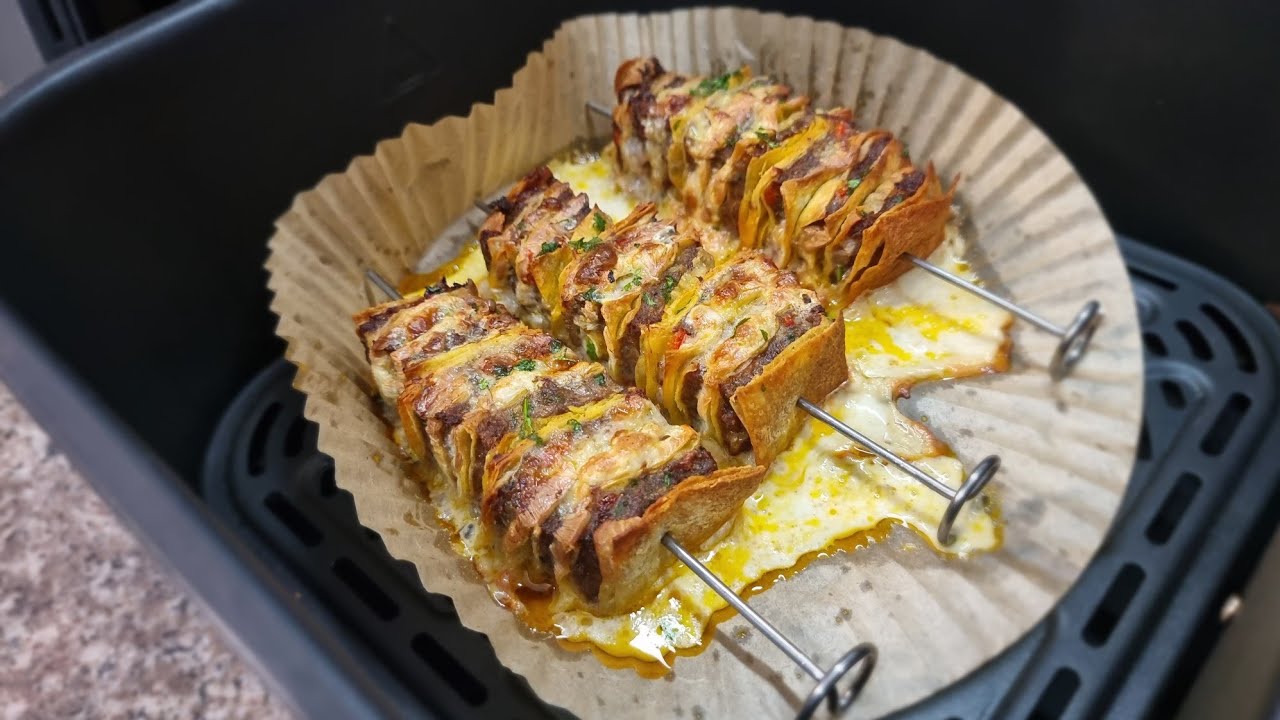 I Made Tortilla Skewers using my Air fryer / Air fryer Recipes / Leney Kitchen