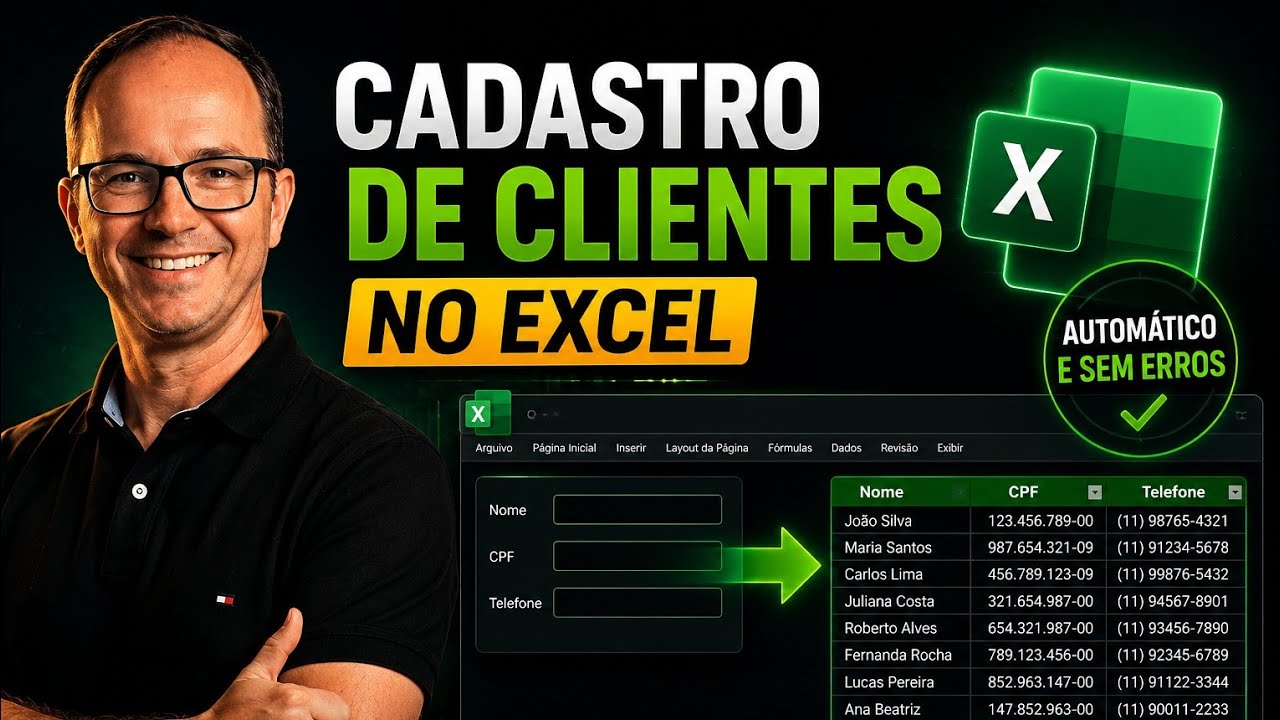 Criar um Cadastro de Clientes Automático no Excel