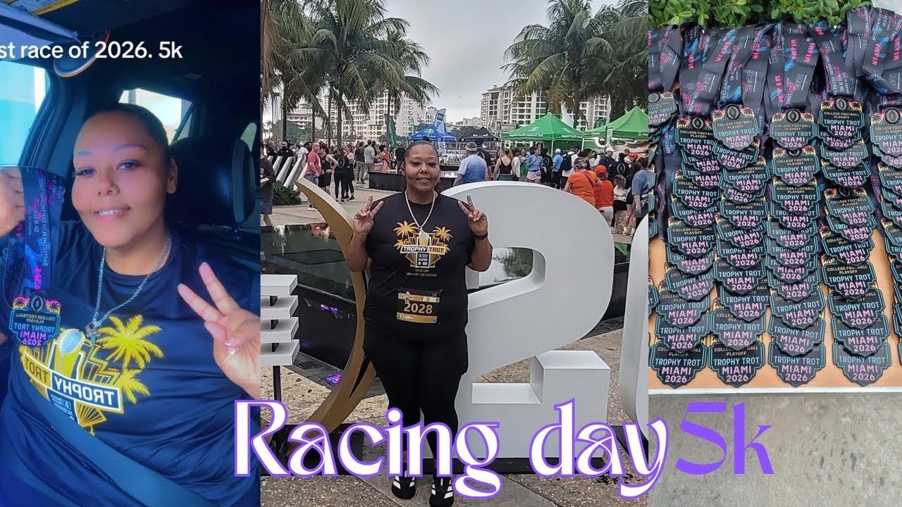 Racing day 5k! Miami Trophy trot #plussize #running #slowrunner #5k