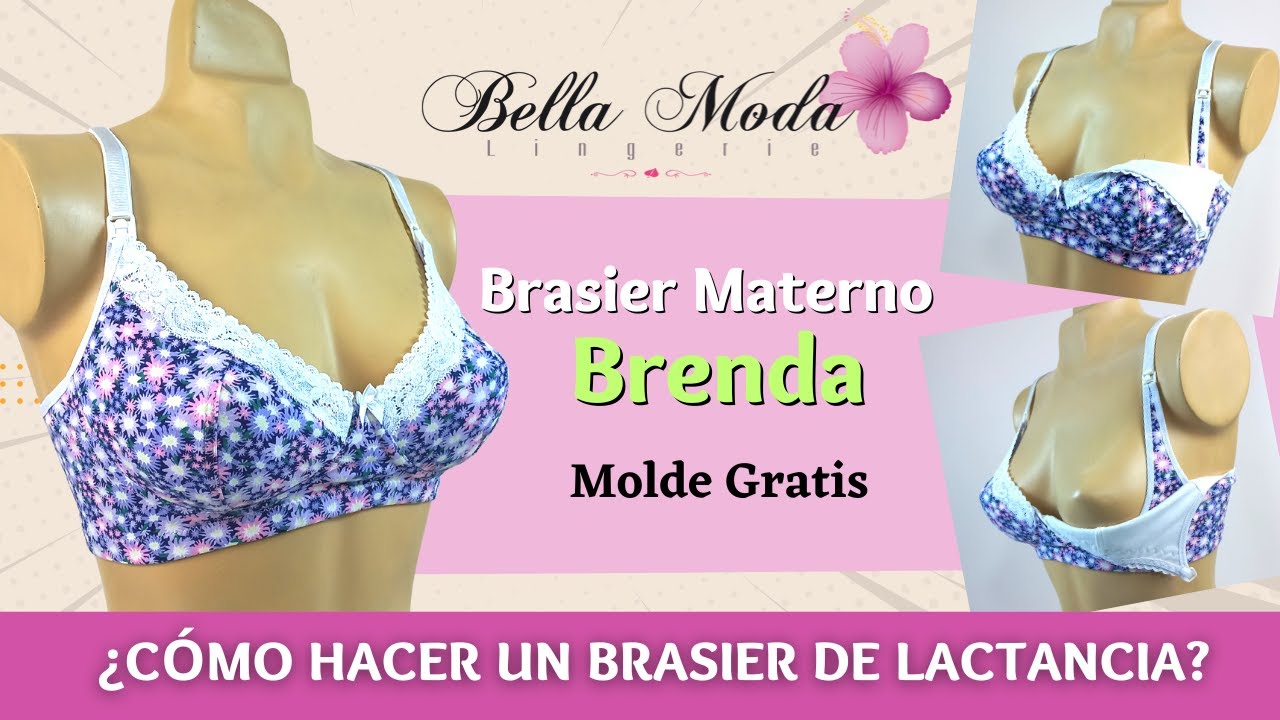 ¿CÓMO HACER UN BRASIER DE LACTANCIA? DIY - MOLDE GRATIS