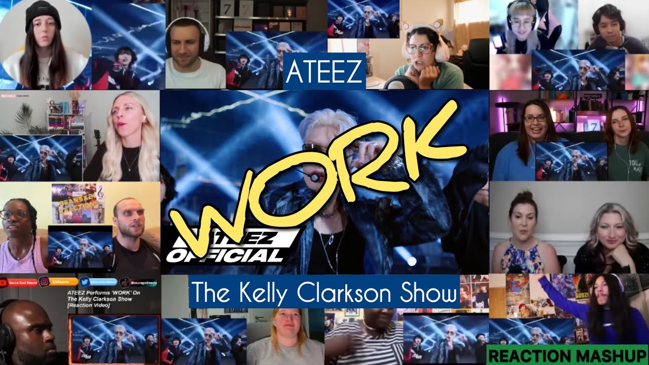 ATEEZ - 'WORK' Performance Stage (@The Kelly Clarkson Show) REACTION MASHUP