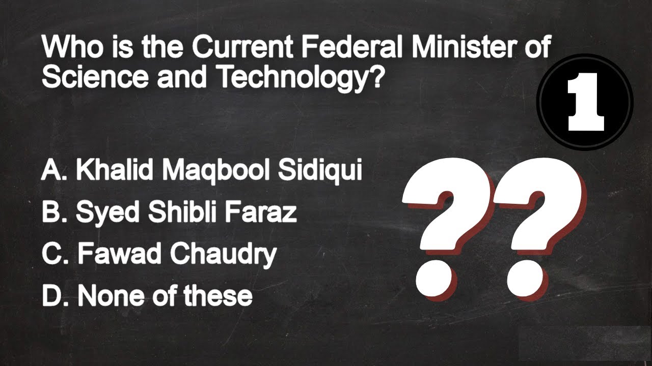 General Knowledge MCQs #01 | JEST, PST, SPSC, FPSC, SPD, Jobs Preparation