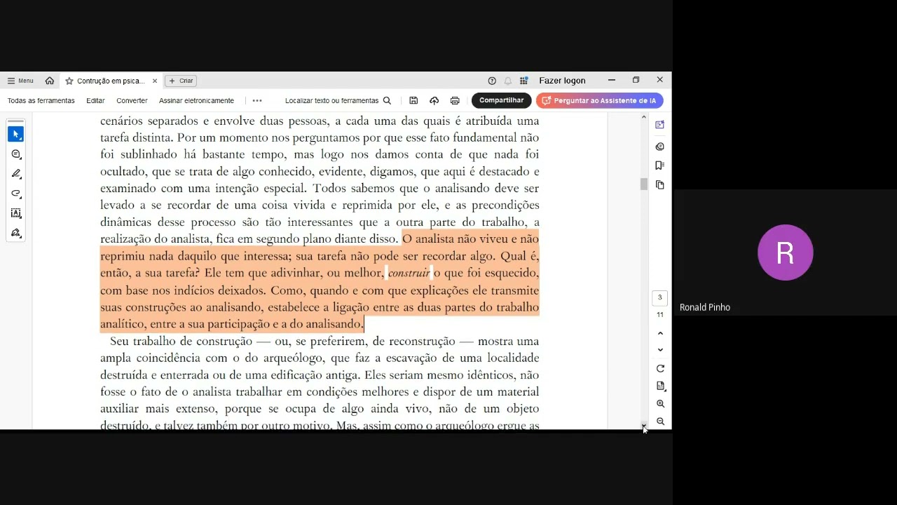 33º CONSTRUÇÕES NA ANÁLISE 1937