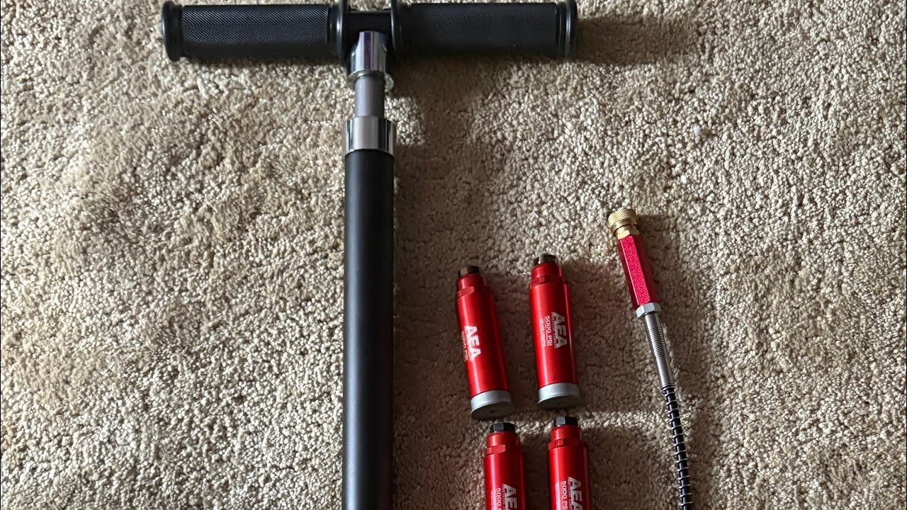 Hand pumping AEA Harpoon cartridges to 4500 psi 