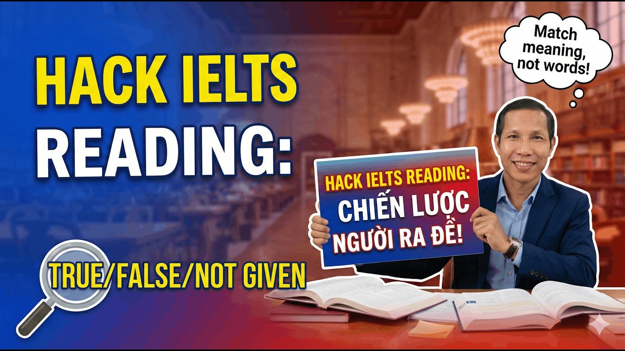 Masterclass: Chiến lược l&agrave;m True/False/Not Given đạt Band 8.0 IELTS Reading