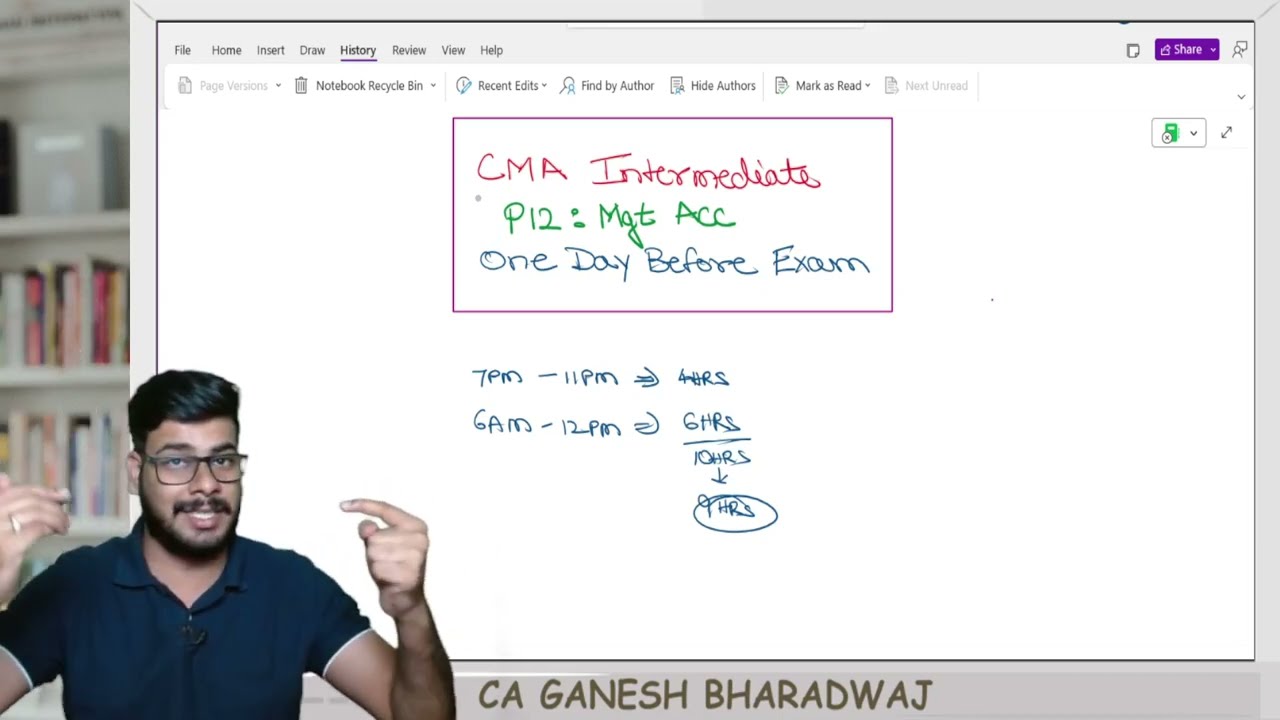 CMA INTER | P12 MANAGEMENT ACCOUNTING One Day Before Exam Strategy