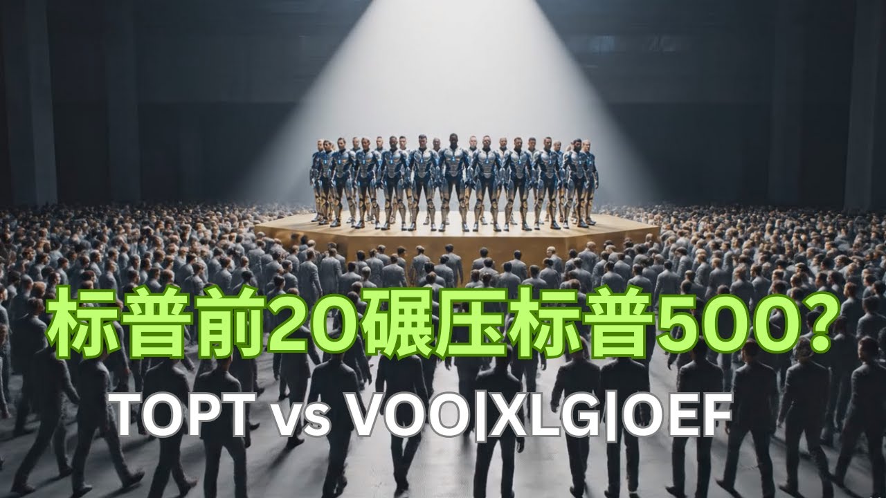 标普前20碾压标普500？美股TOPT ETF评测 | VOO | XLG| OEF |EP041