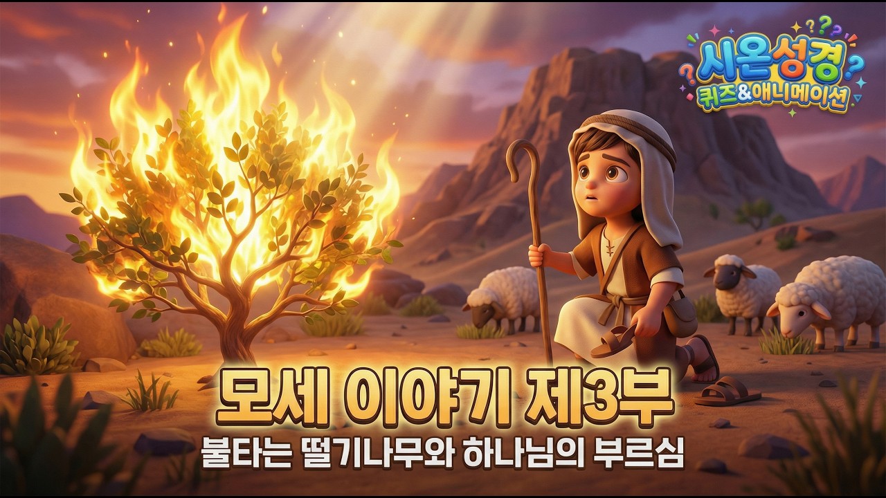 🔥모세 3부 - 불붙은 떨기나무에서 들린 하나님의 목소리! (사명 부여)