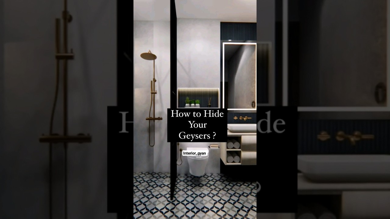 How we hide Bathroom Geysers in our projects |How to hide your Geysers? Yashika Rohilla #shortsviral