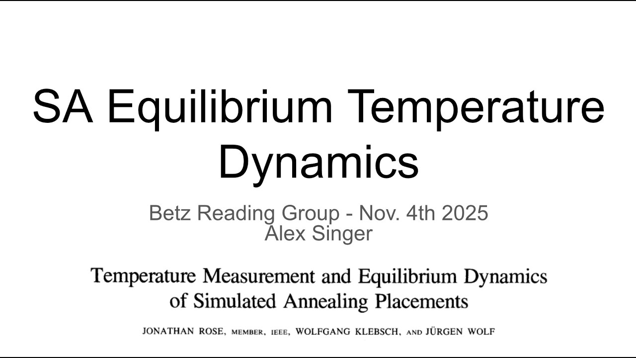 [Reading Group] SA Equilibrium Temperature Dynamics  (Alex Singer)