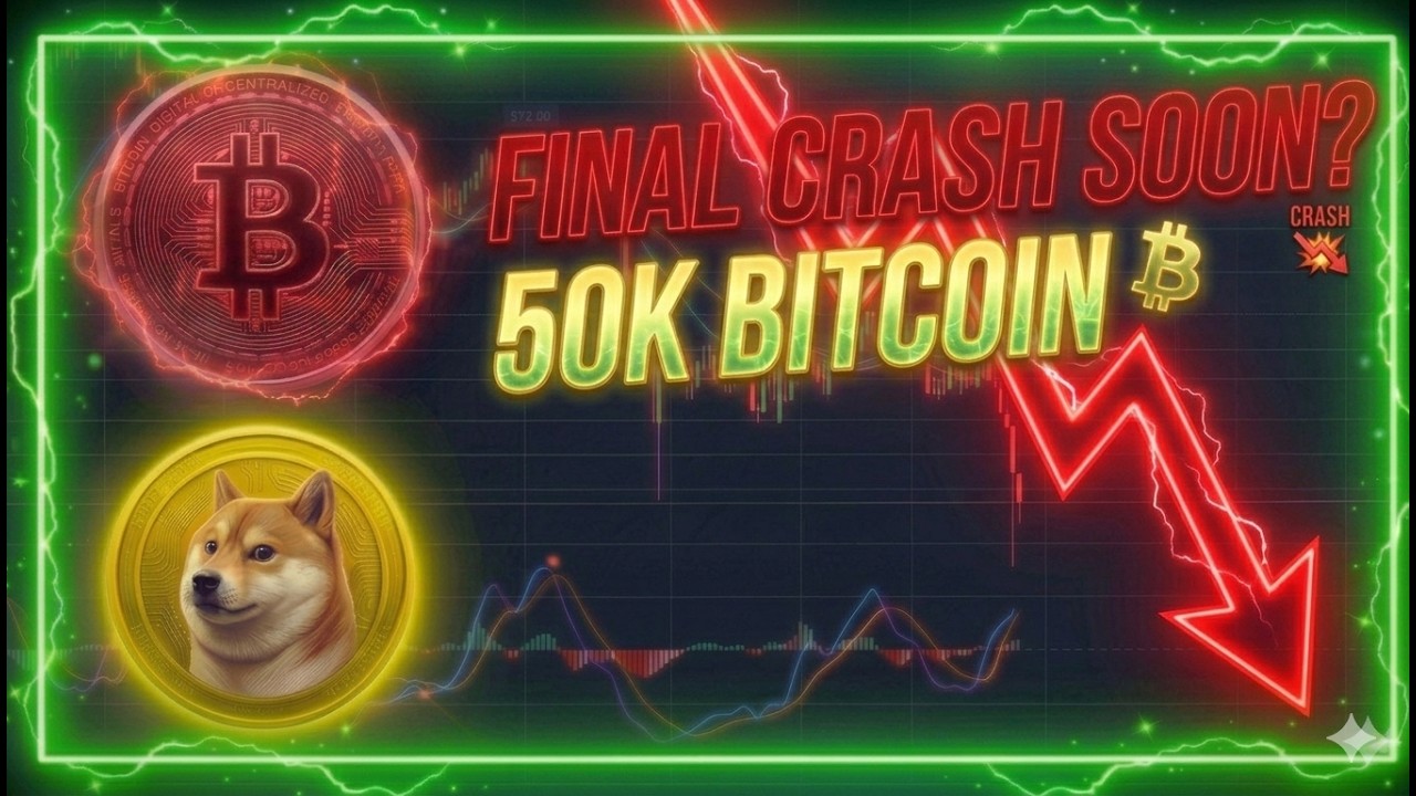 Скоро начнётся обвал медвежьего рынка биткоина ниже 50 000 долларов!? Финальный обвал Dogecoin до...