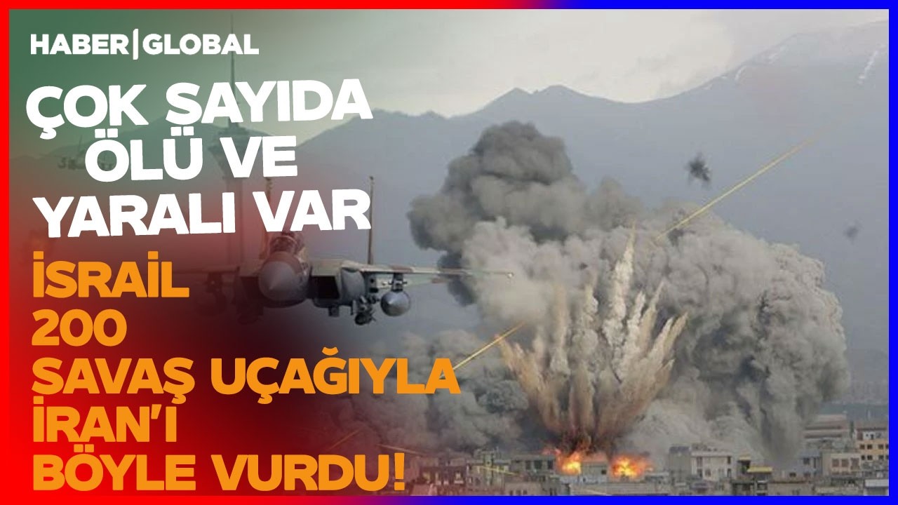 İsrail İran'ı 200 Savaş Uçağıyla Böyle Vurdu! Çok Sayıda Ölü ve Yaralı Var!