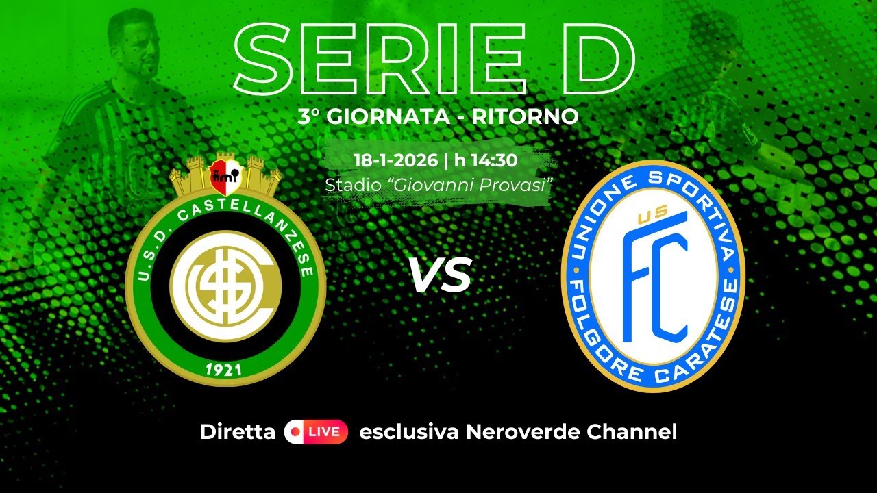LIVE | Castellanzese - Folgore Caratese  |  20ª Giornata  |  Stagione 2025/2026
