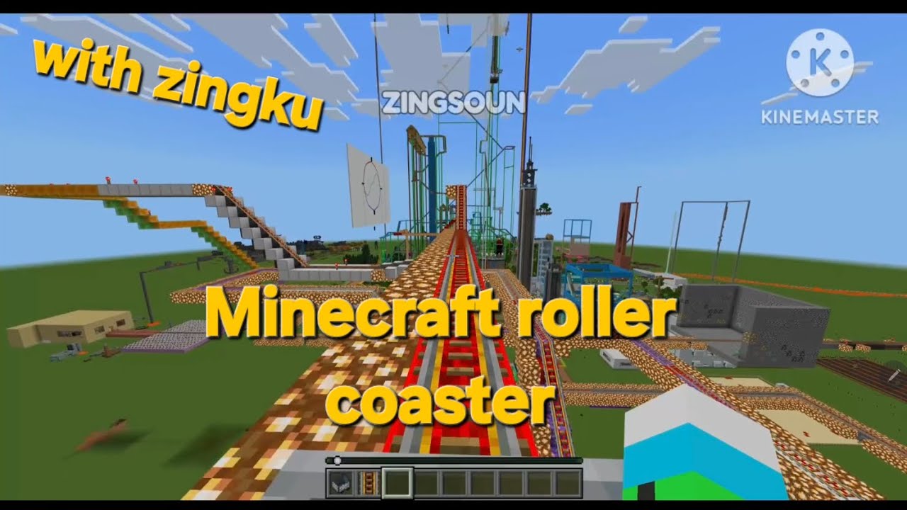 [Minecraft] roller coaster🎢 (with zingku)