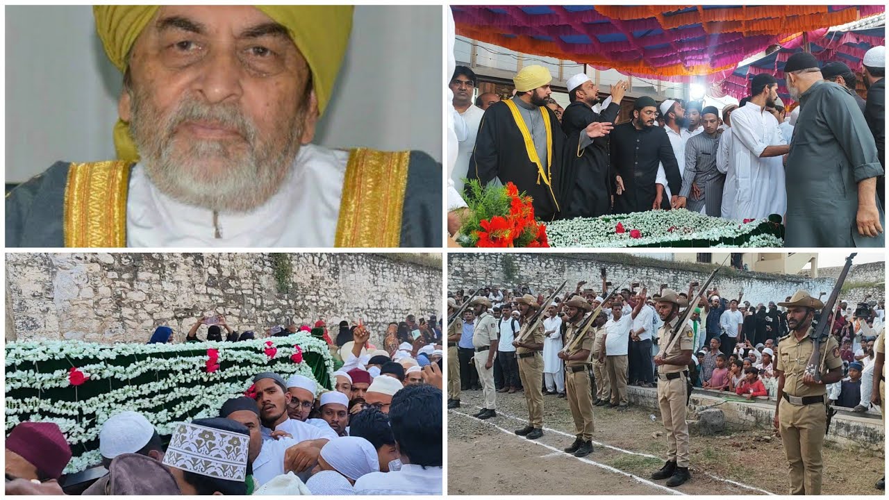 GUARD OF HONOUR TO LATE DR SYED SHAH KHUSRO HUSSAINI SAHEB SAJJADA NASHEEN DARGAH HAZRATH KHAJA BAN