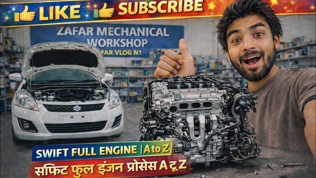  Suzuki Swift Full Engine Process | Complete A to Z Workshop Guide