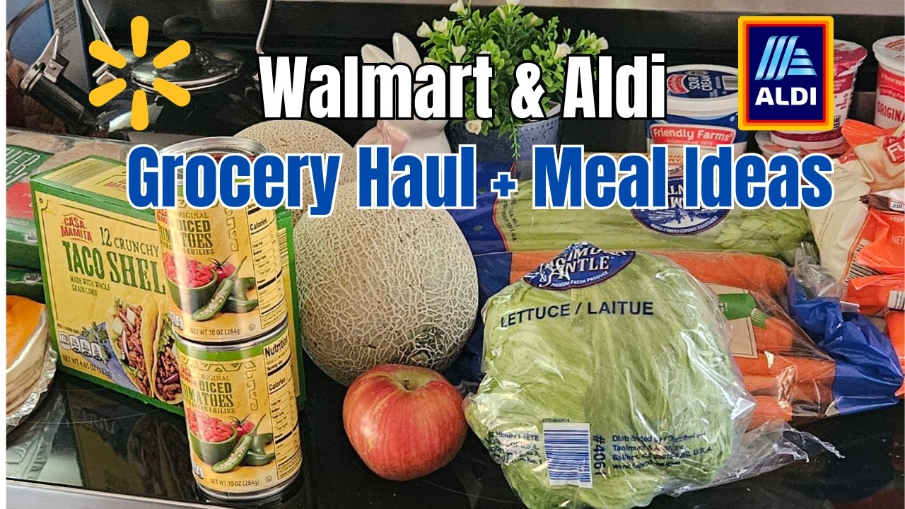 Walmart & Aldi Grocery Haul + Meal Ideas