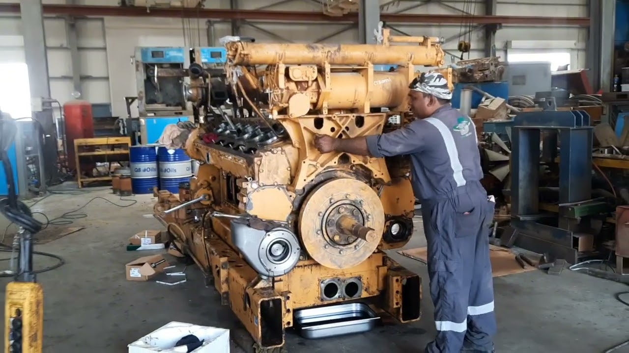 Top overhaul caterpillar Model 3512 engine no.3
