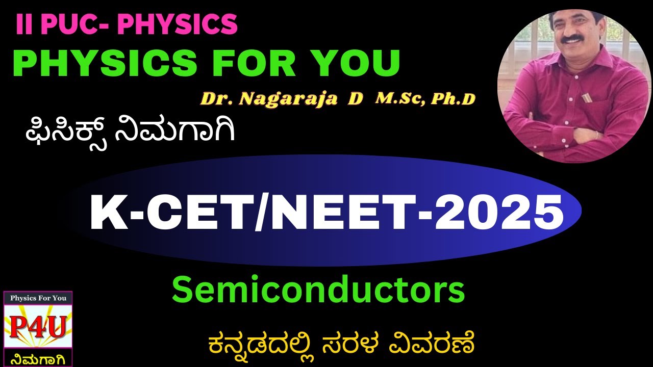 2nd PU KCET 2025 - Semiconductors and Electronics