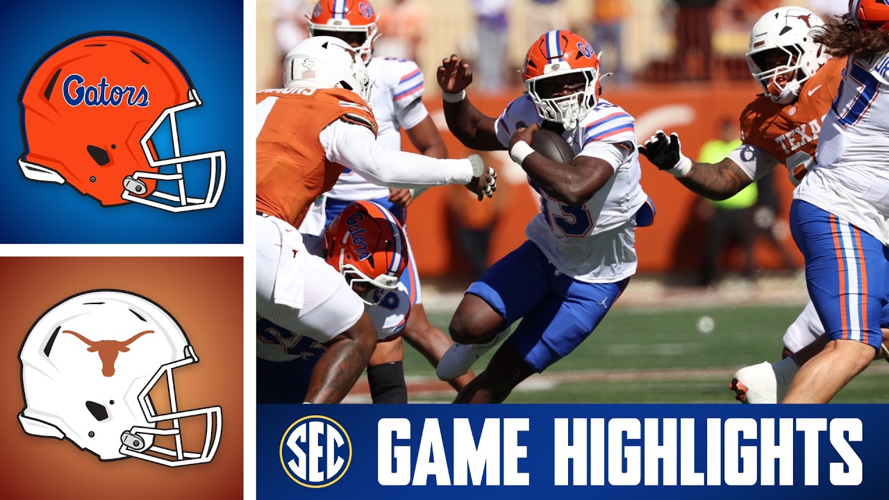 Florida Gators против Texas Longhorns | Лучшие моменты матча | Футбол SEC 2026