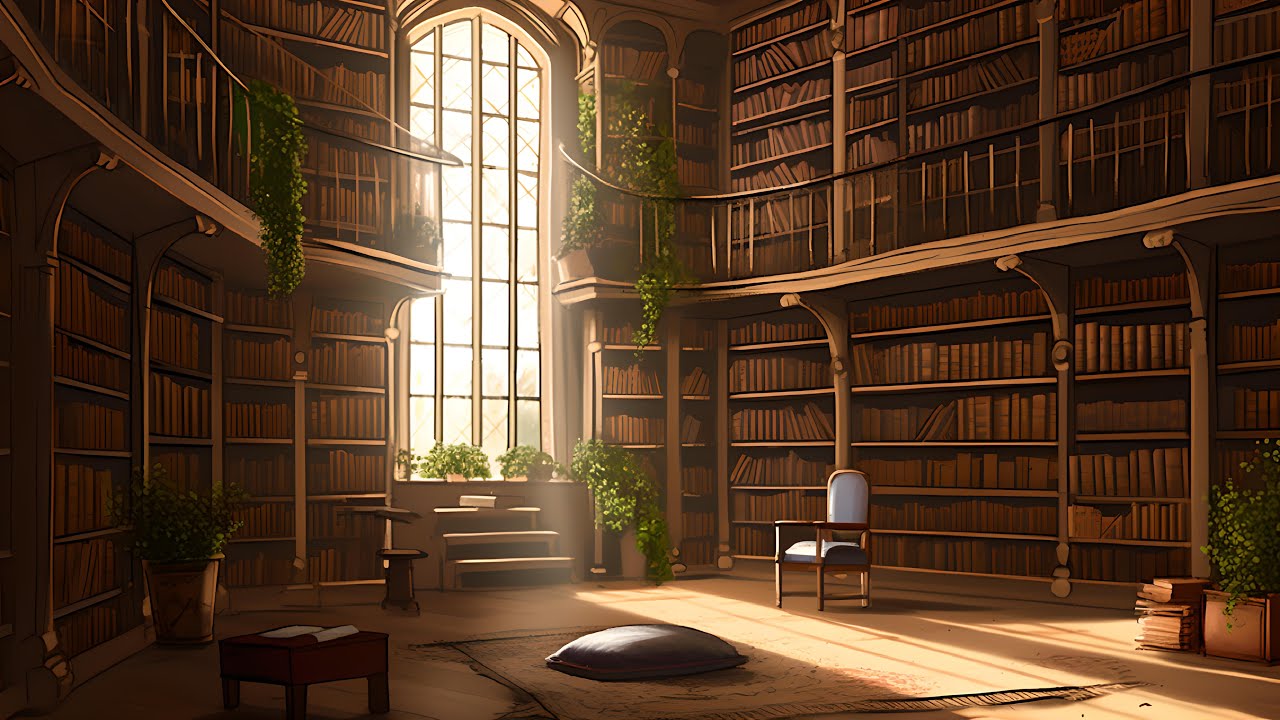 Medieval Library Ambience & Medieval Study Music | Old Library Sounds