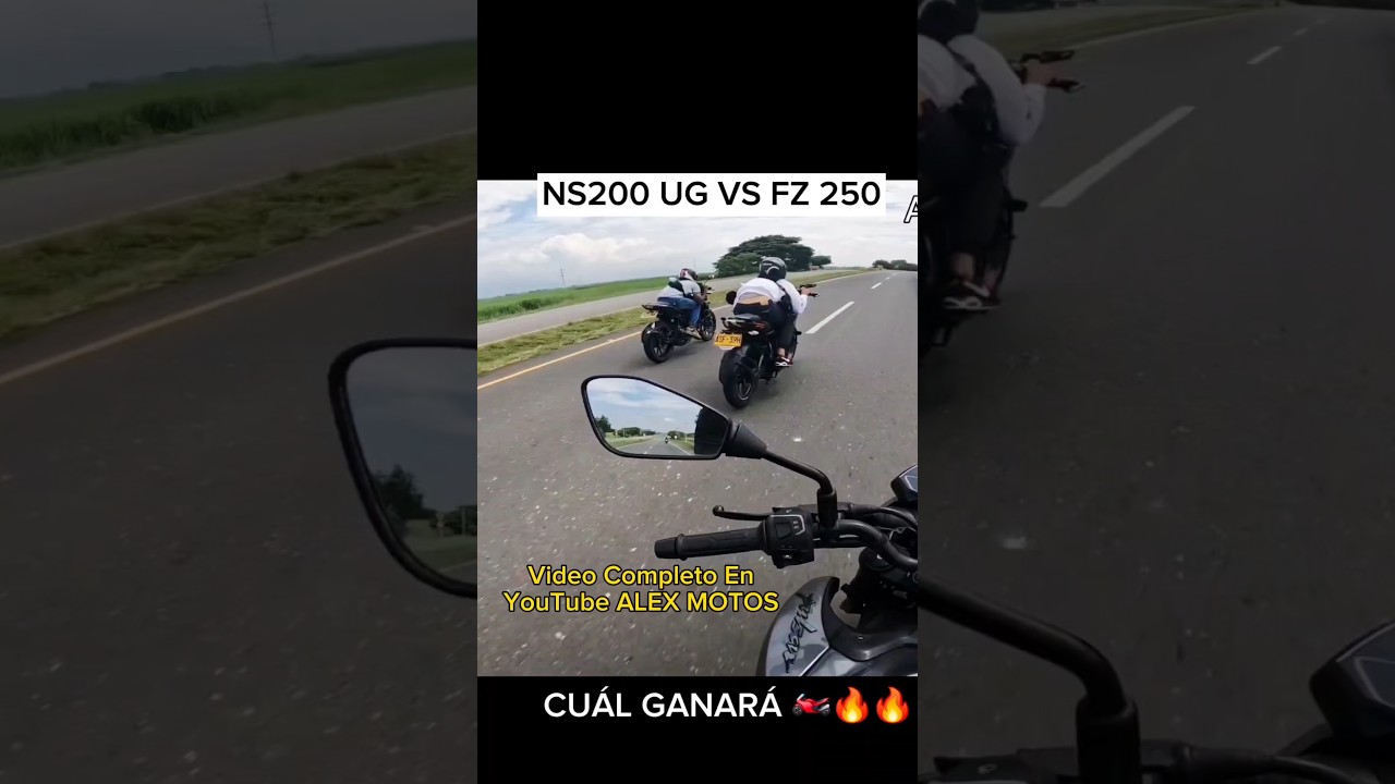 Cu&aacute;l Ganar&aacute; Pulsar NS 200 VS Yamaha FZ250 🤔 #alexmotos #motos #bikerlife #moteros #motovlog