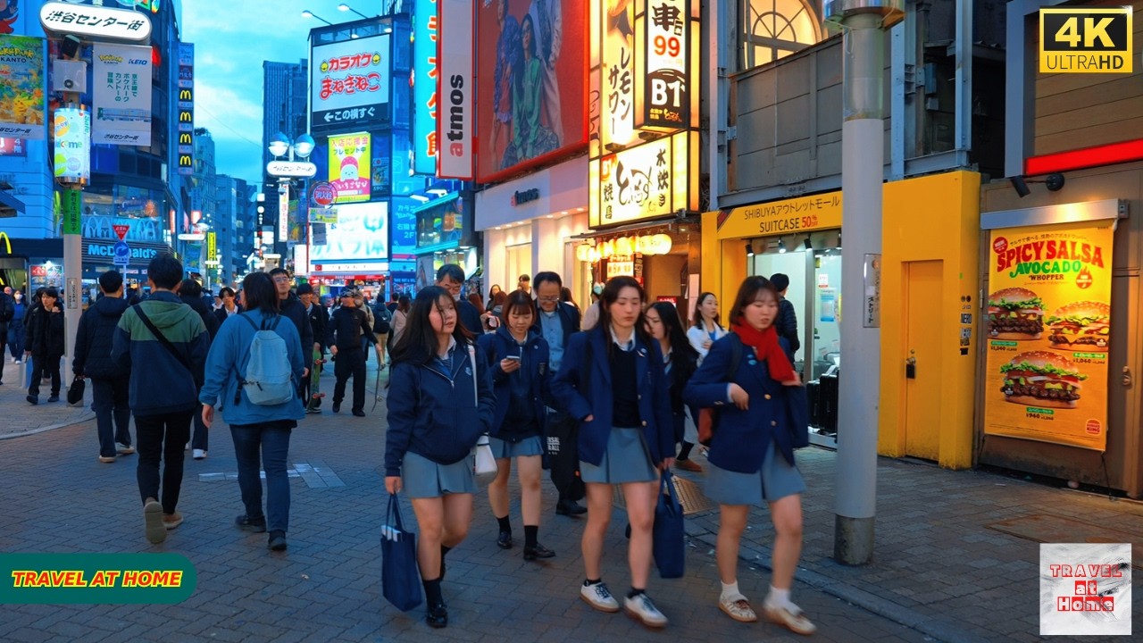 4K HDR Japan travel 2026 | Walk in Shibuya (渋谷) Tokyo Japan | Relaxing Natural City ambience