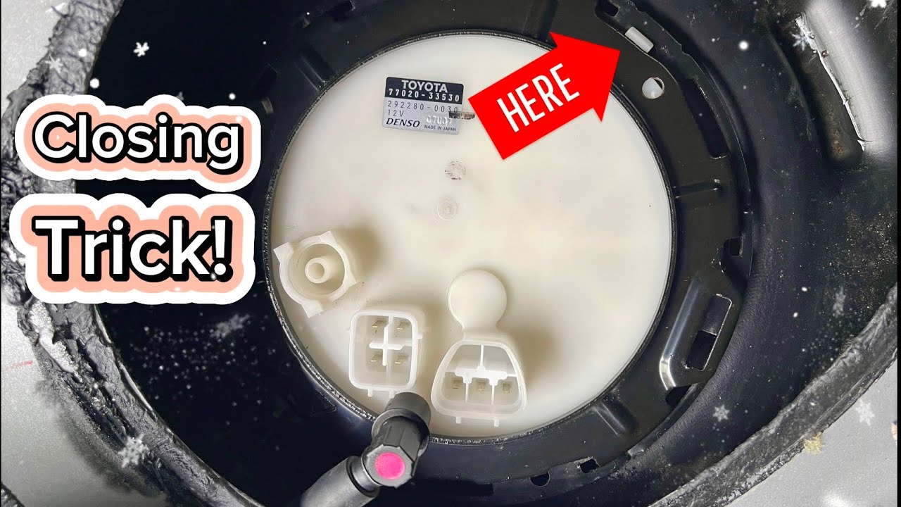 Replace Fuel Pump Cleaning Fuel Filter Camry 2018 - 2024
