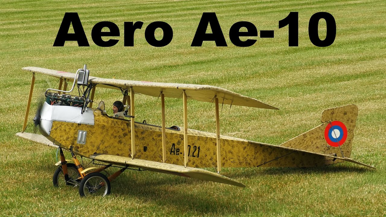 Aero Ae-10 | scale RC biplane | 4K | Trebic 2021