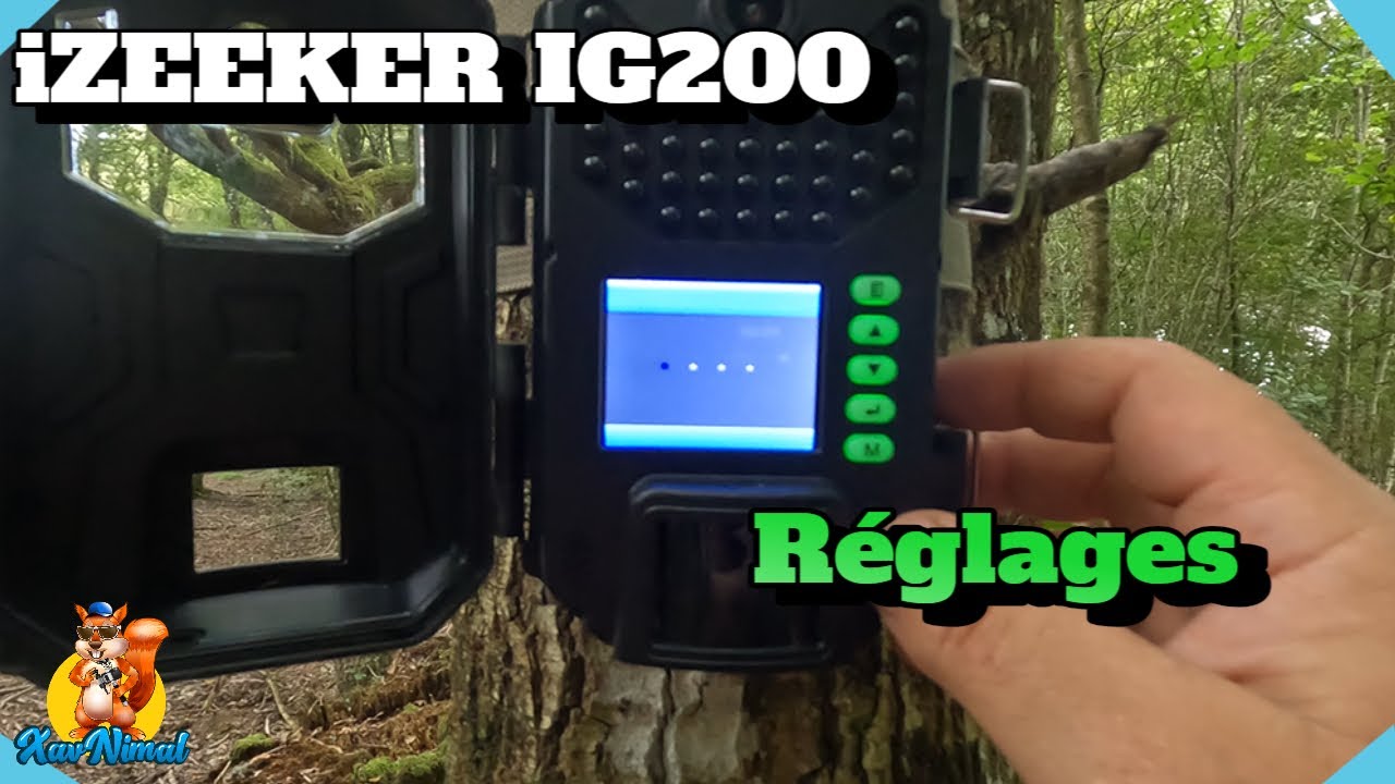 RéGLAGE CAMéRA CHASSE 👀📸👀 iZeeker IG200