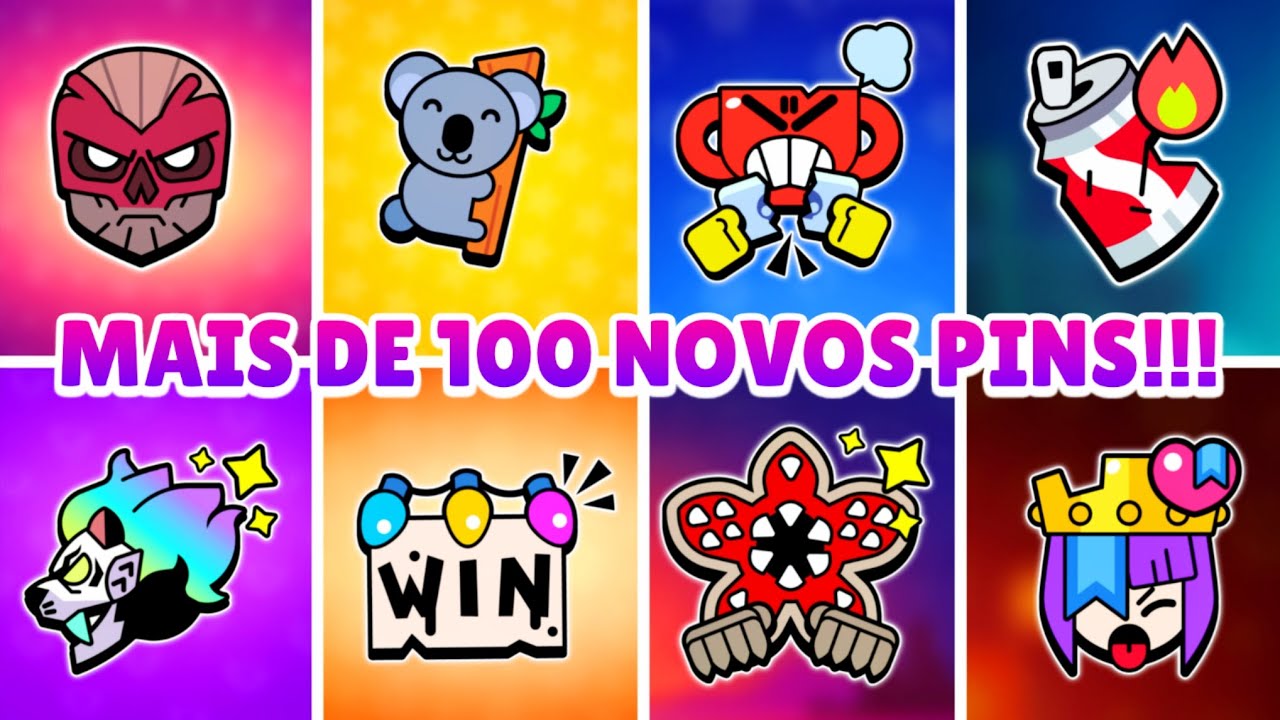 REVELEI TODOS OS NOVOS PINS DO BRAWL STARS! | SNEAK PEEK
