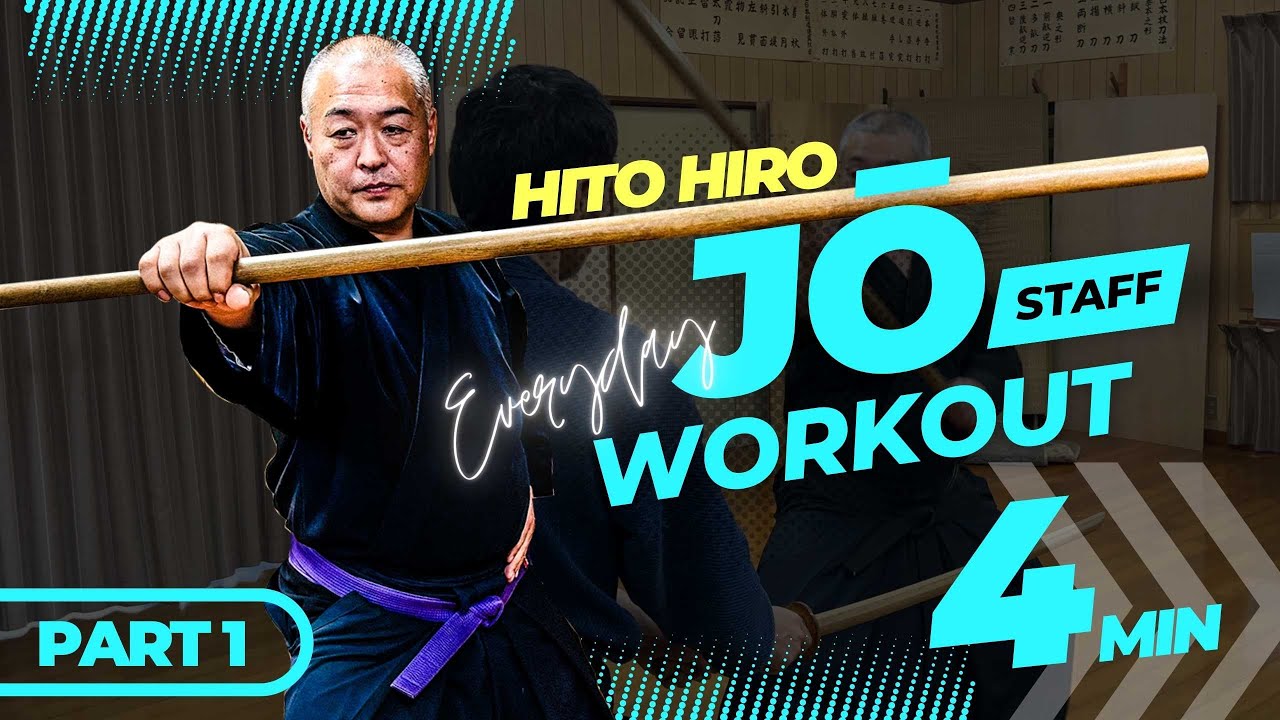 4 MIN Everyday Long Jō Staff Workout [Part 1]