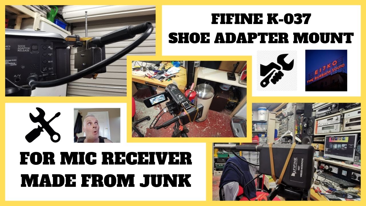 FIFINE K037 RECEIVER CAMERA MOUNT #fifine #lavaliermic #mcgyver