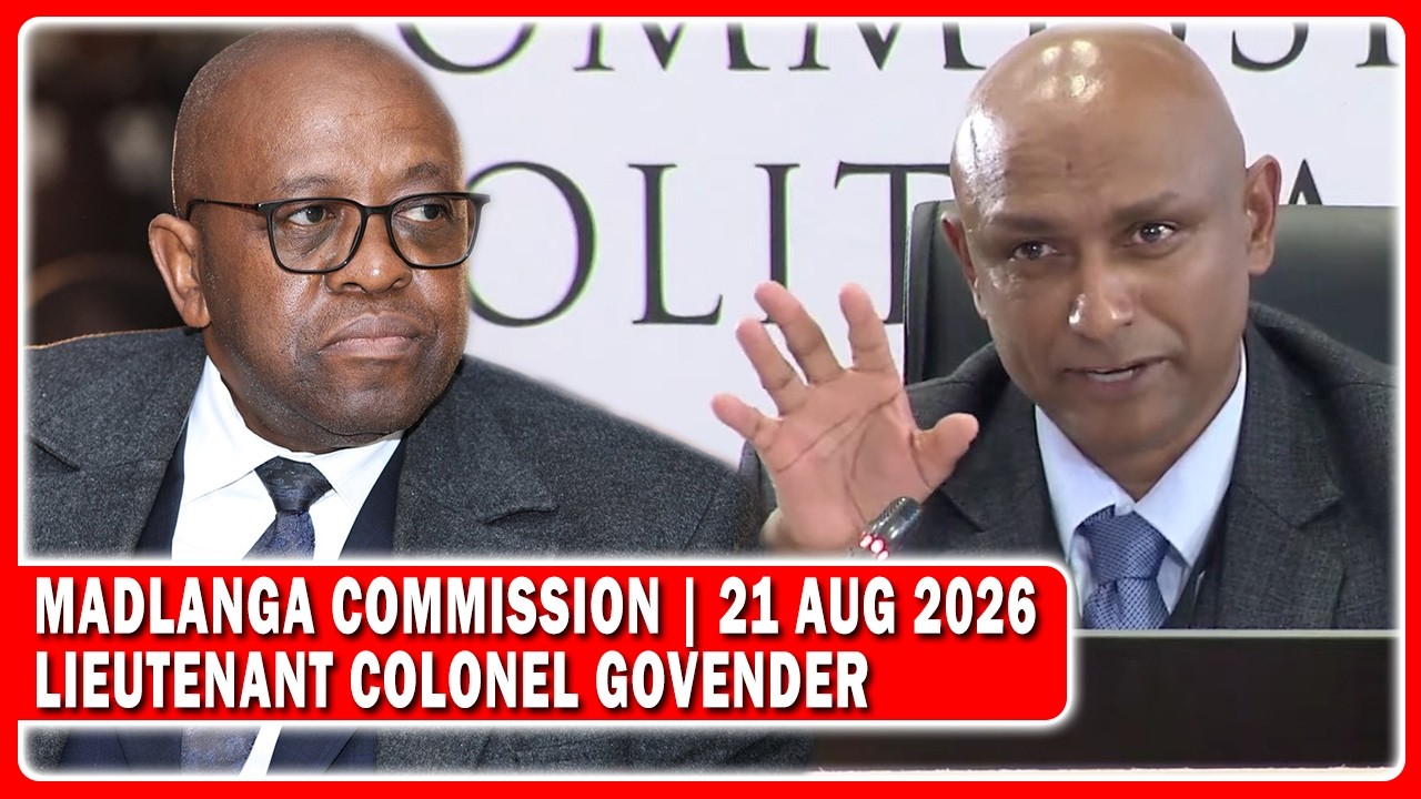 Madlanga Commission Evidence By Lieutenant Colonel Govender &ldquo;KZN Task Teams Related Questions&rdquo;
